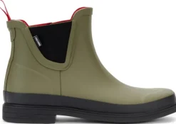 Tretorn Eva naisten matalat kumisaappaat, vihreä/musta