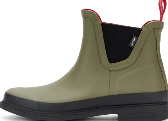 Tretorn Eva naisten matalat kumisaappaat, vihreä/musta