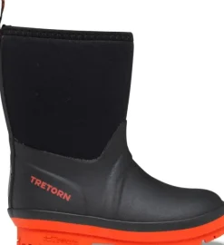 Tretorn Kuling Neoprene lasten vuorelliset saappaat, musta/oranssi