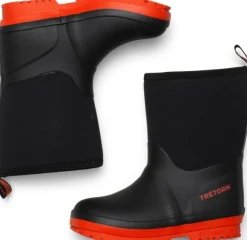 Tretorn Kuling Neoprene lasten vuorelliset saappaat, musta/oranssi