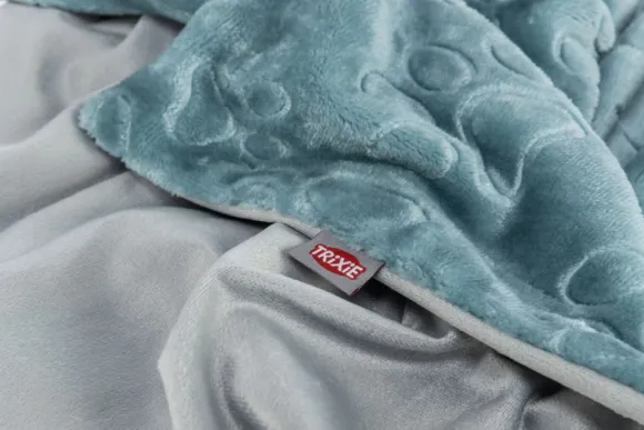 Trixie Barry Filt Soft Plysch 100 x 75 cm sininen/harmaa