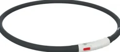 Trixie Flash Light Ring USB valopanta, XS - XL, musta
