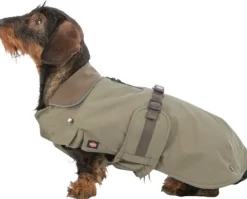 Trixie Hermy 2 in 1 Dachshund koiran takki, 28 cm, Olive Green