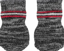 Trixie -koirantossut liukuesteillä, XS-S, harmaat, 2 kpl