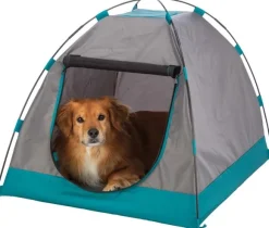 Trixie koirateltta, 110 x 75 x 80 cm, tummanharmaa/petrooli