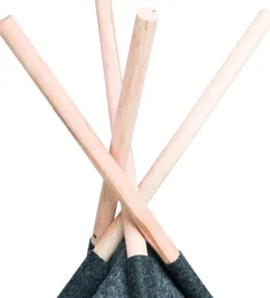 Trixie Tipi Filt koiran tiipii 70 × 70 × 70 cm, tummanharmaa