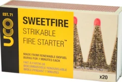 UCO SweetFire Strikeable Fire Starter sytytyspalat/tulitikut, 20 kpl