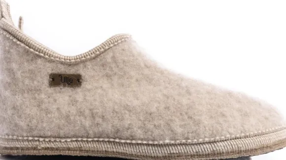 Ulle Orignal Cottage naisten villatohvelit, vaaleanbeige