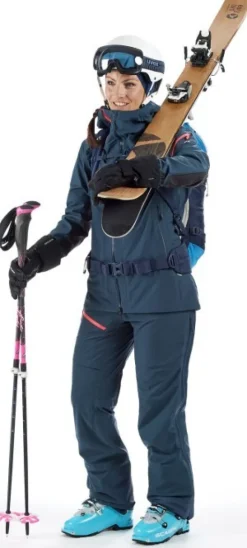 Vaude Back Bowl Pants IV naisten lasketteluhousut, tummansininen