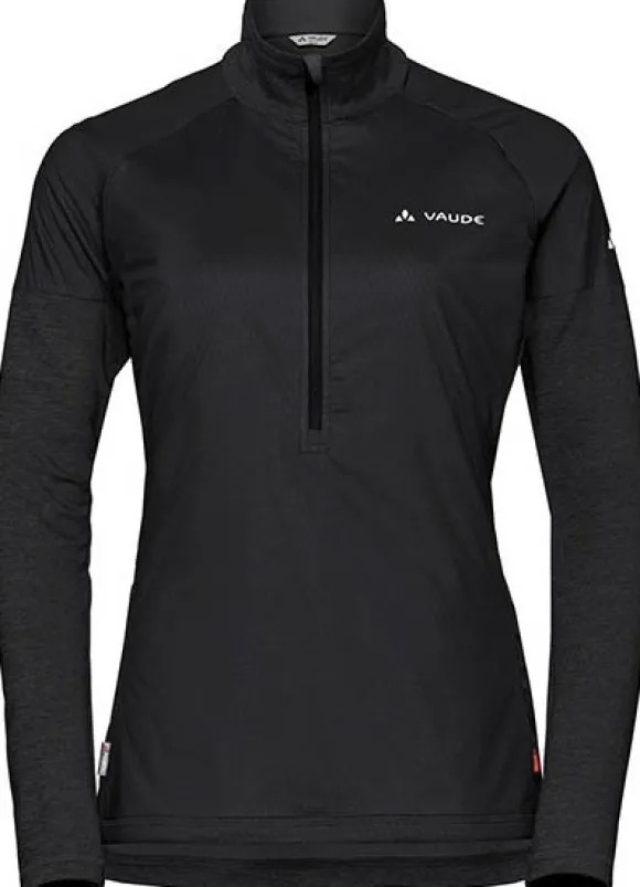 Vaude Bormio Halfzip II -naisten paita musta