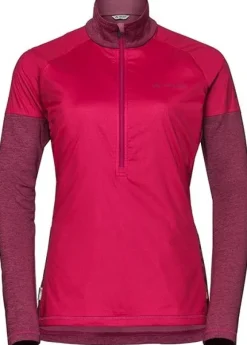 Vaude Bormio Halfzip II -naisten paita punainen