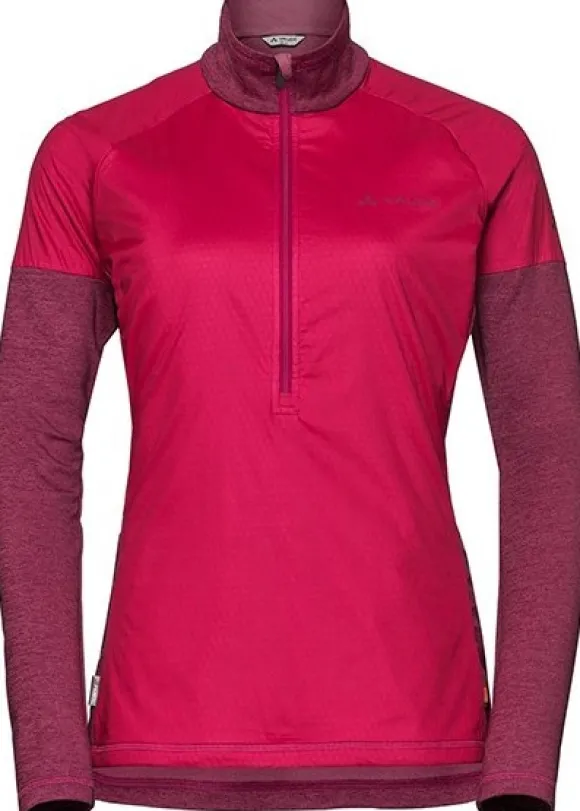 Vaude Bormio Halfzip II -naisten paita punainen