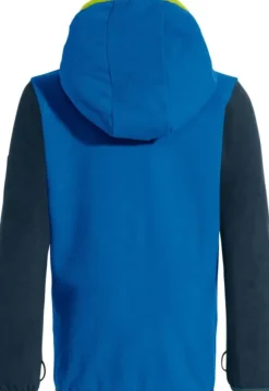 Vaude Kids Pulex Hooded Jacket lasten fleecetakki, sininen/vihreä