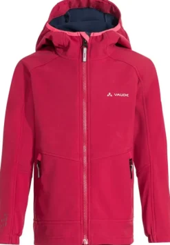Vaude Kids Rondane Jacket IV lasten softshell-takki, Crocus/Dark Sea