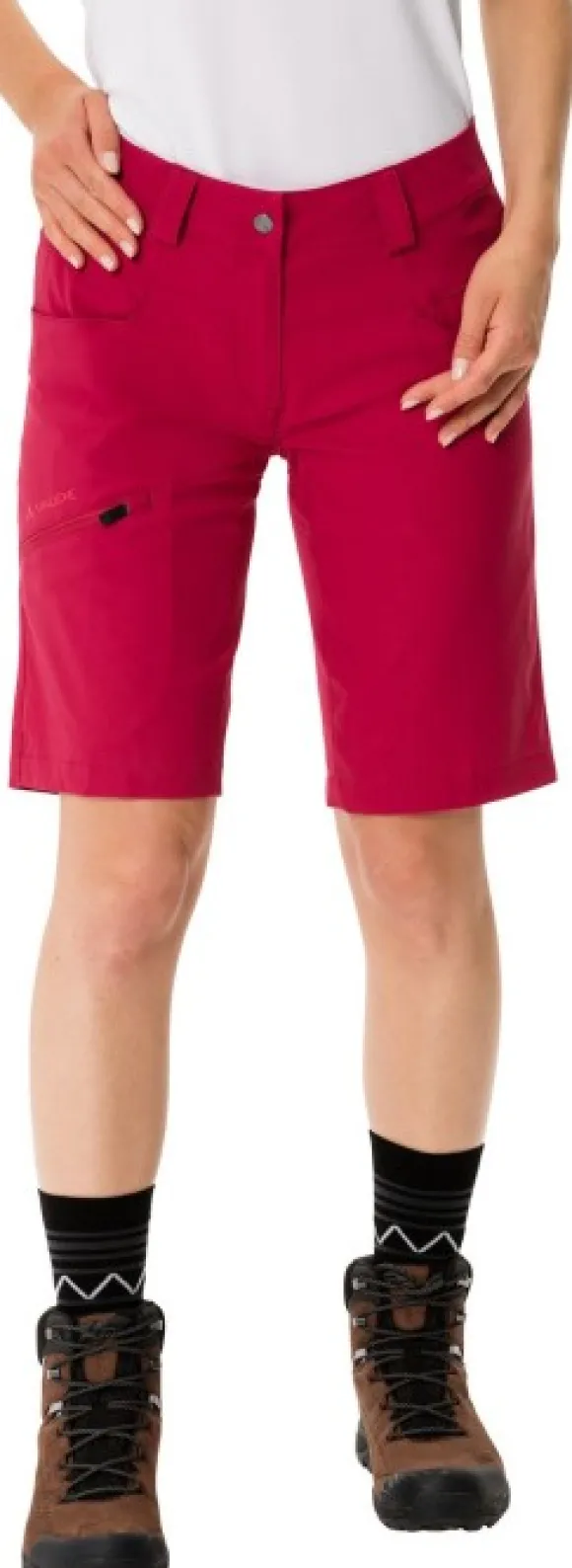 Vaude Skarvan Bermuda naisten shortsit, Crimson Red