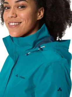 Vaude W's Escape Light Jacket Arctic Blue -naisten kevyt sadetakki