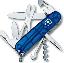 Victorinox Climber -monitoimityökalu, läpinäkyvä sininen
