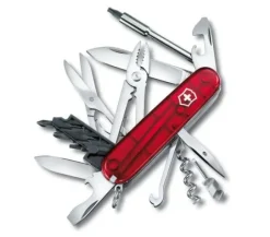 Victorinox CyberTool M32 -monitoimityökalu, läpinäkyvä punainen
