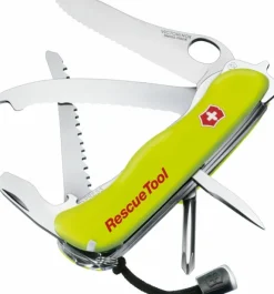 Victorinox Rescue Tool Wavy Edge taskuveitsi hätätilanteisiin, keltainen