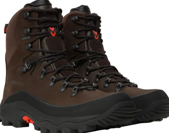 Viking Men Villrein High GTX Dark Brown/Red