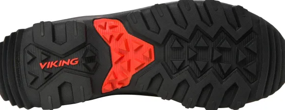 Viking Men Villrein High GTX Dark Brown/Red