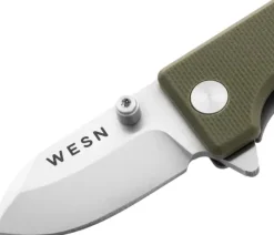 WESN Microblade OD Green G10 X Titanium taittoveitsi