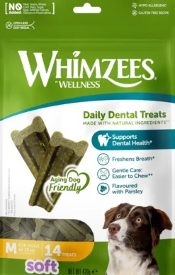 Whimzees Soft hammashoitoherkku M 14 kpl 420 g