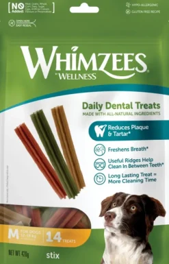 Whimzees Stix M hammashoitoherkku, 14 kpl