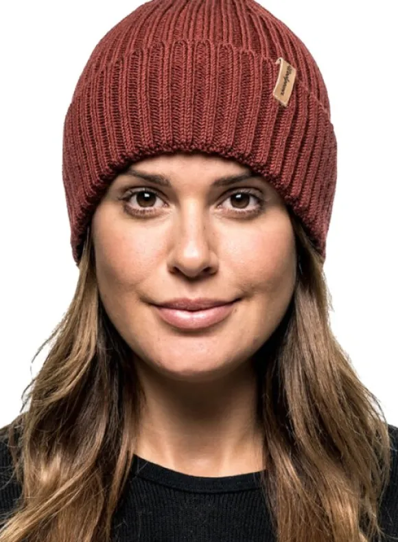 Woolpower Beanie Rib Rust red