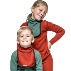 Woolpower Crewneck + Long Johns 200 Kids lasten kerrasto, Autumn Red
