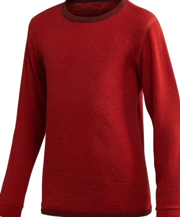 Woolpower Kids Crewneck 200 lasten kerrastopaita, punainen