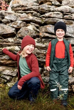 Woolpower Kids Crewneck 200 lasten kerrastopaita, punainen