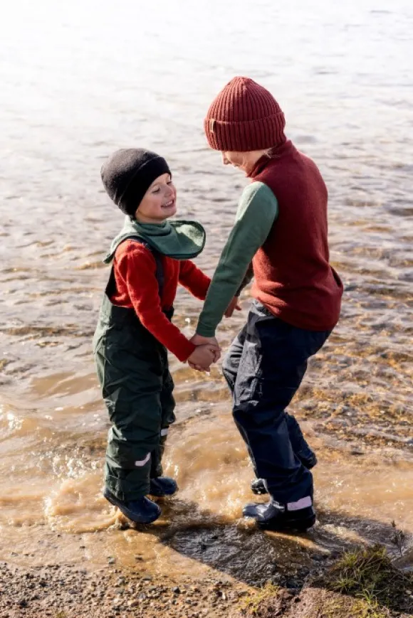 Woolpower Kids Crewneck 200 lasten kerrastopaita, punainen