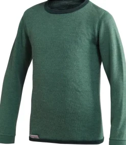 Woolpower Kids Crewneck 200 lasten kerrastopaita, vihreä