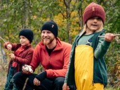 Woolpower Kids Full Zip Jacket 400 lasten merinovillatakki, vihreä