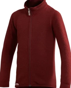 Woolpower Kids Full Zip Jacket 400 lasten merinovillatakki, punainen
