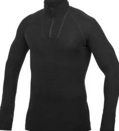 Woolpower Zip Turtleneck LITE -kerrastopaita, musta