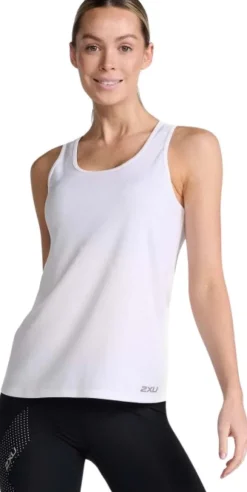 2XUAero Singlet naisten heijastava toppi, valkoinen